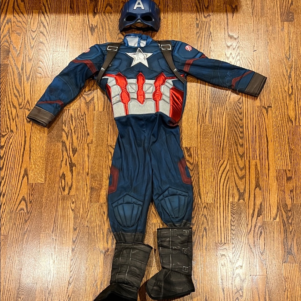 Rubie's Blue and Red Superhero Costume with Helmet